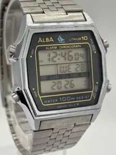 【美品】セイコー アルバ デジタル クォーツ【W041-5030】稼働品 メンズ