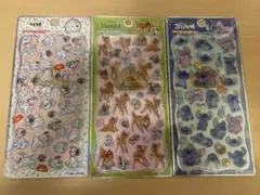 【国内正規品】ディズニー プチドロップステッカー 3枚セット