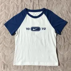 NIKE ラグランTシャツ 1972 ホワイト×ブルー