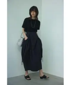 新品BLACK BY MOUSSY gather balloon skirt