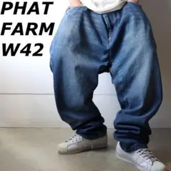 PHAT FARM ファットファーム デニム ワイド デザイン W42のサムネイル