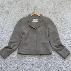 MAXMARA テーラードジャケット 比翼 ウール アンゴラ 白タグ Lサイズのサムネイル