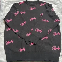 Rady ロゴ入り 長袖ニットセーター