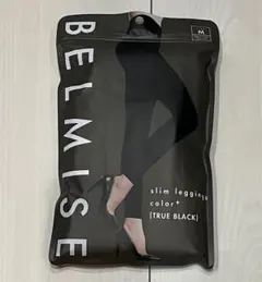 ベルミス　スリムレギンス　カラープラス　トゥルーブラック　M