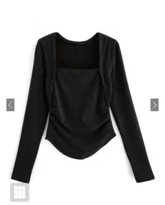 ‼️値下げ中‼️黒　長袖　トップス　裏起毛