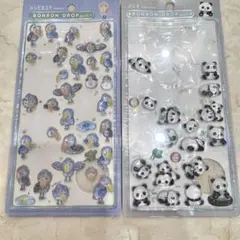 正規品　ボンボンドロップシール　ハシビロコウ　パンダ　お裾分け