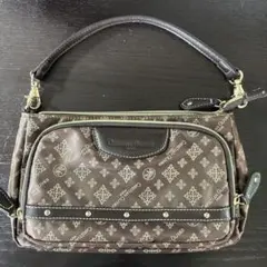 Christian OLIVIERお財布機能付きハンドバッグ ブラウン