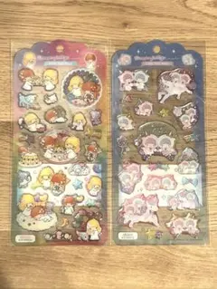 ドロップジェリーシール リトルツインスターズ キキララ　シール　シール帳