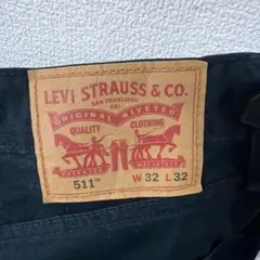 Levi's 511 Slim Fit Pants Black W32 L32