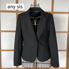 美品　エニィスィス　レディース　テーラードジャケット　ビジネスフォーマル　黒　M