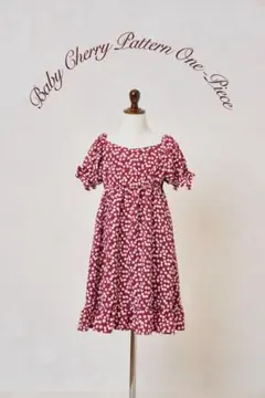 Herlipto チェリーワンピース Cherry Pattern Cache-Coeur One-Piece