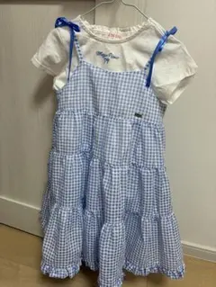 メゾピアノ ギンガムチェック ワンピース 120cm