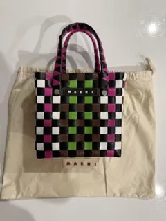 マルニ MARNI マイクロ バスケットバッグライトキャンディピンクのサムネイル