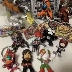 【当時物】歴代仮面ライダーフィギュア　マスコット　キーホルダーまとめ売り