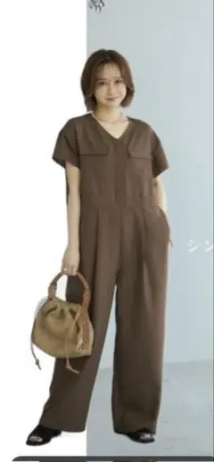 田中里奈☆ブラウン オールインワン M