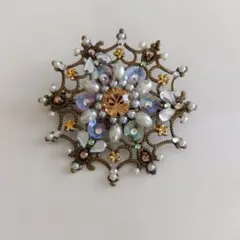 50th ヴァンドームブティック あじさい ブローチ 紫陽花 アジサイ