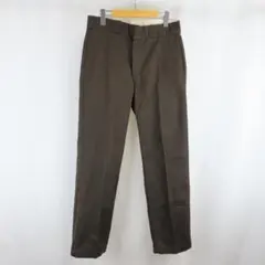 メキシコ製 Dickies ロゴ ワーク パンツ 古着 32 ブラウン メンズ