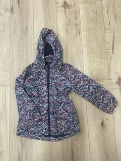 H&M 花柄　ウインドブレーカー 花柄ジャケット フード付き　サイズ95〜100