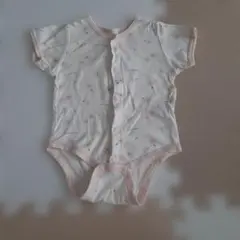 花柄半袖ボディスーツ 60cm