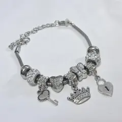 Pandora風　シルバーチャーム ブレスレット