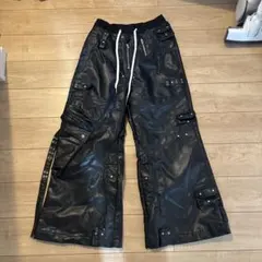 cozy worldwide レザーカーゴパンツ opium dark - メルカリ