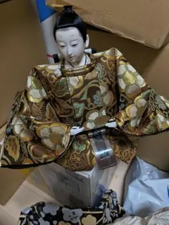 伝統的な日本人形セット