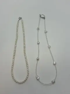 真珠　2点まとめ　ネックレス