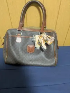 CELINE　オールドセリーヌ　マカダム柄 ハンドバッグ スカーフ付き
