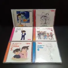 CD　THE BEST OF DETECTIVECONAN　1〜6　レンタル落ち