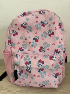 ミニーマウス花柄ピンクリュック