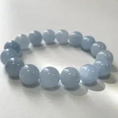 高品質 ライトブルー・アクアマリンブレスレット（12mm）