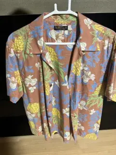 SUN SURF アロハシャツ パイナップル柄 ブラウン Mサイズ　未使用品のサムネイル