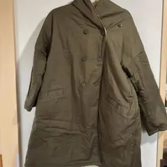 Samansa Mos2 ダブルボタンフード付きダウンジャケット