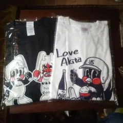 ヤクルトスワローズ応援Tシャツ【秋田限定】Tシャツ Lサイズ ホワイト＆ネイビー