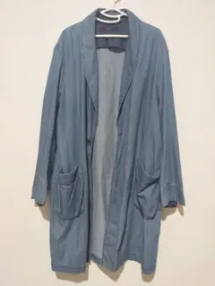 【レイジブルー】デニムロングコート　アウターのサムネイル