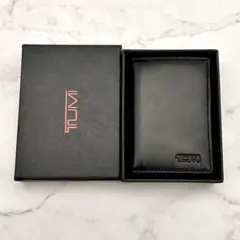 t.mbh.葉合わせ二つ折り財布.黒ざん革.TMBH - メルカリ