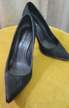 ★COACH★ハラコ素材パンプス24cm