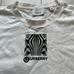 BURBERRY ゼブラ柄プリント Tシャツ