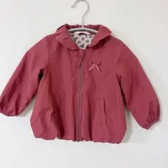 キッズ　ウインドブレーカー　薄手アウター フード無し　保育園　90