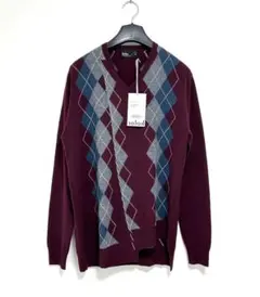 25AW KOLOR アーガイルニット 美品 定価75,900円のサムネイル
