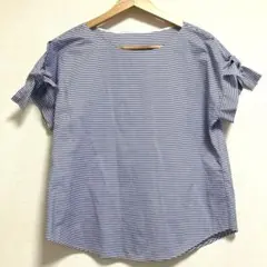 美品✨組曲 KUMIKYOKU ボーダーブラウス 半袖 カットソー
