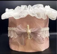 可愛い白 フリル帯揚げ／着物の帯上にフワフワレースで可愛さ倍増！