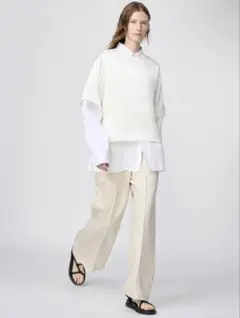 新品未開封ユニクロ UNIQLO:Cスウェットストレートパンツ XS ナチュラル