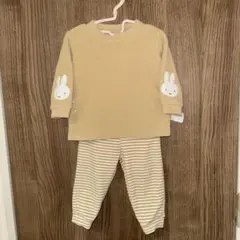 ユニクロ　ミッフィー フリースパジャマ　長袖　セット　80cm