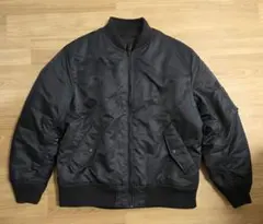 ユニクロ　ブラック MA-1 フライトジャケット XL