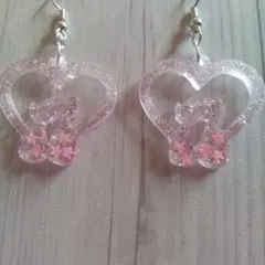 ハンドメイド レジンピアス