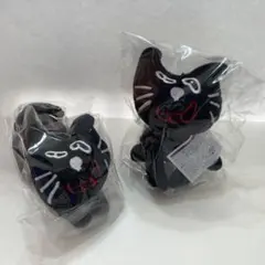 キヨ猫ぬいぐるみ　2個セット　お座り+寝そべり