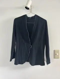 45rpm 日本製　インディゴ染め　カーディガン　長袖　R刺繍 ハート刺繍　青