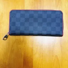 【極美品】ルイヴィトン ダミエ グラフィット ヴェルティカル 長財布 レッド