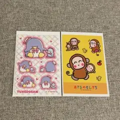サンリオ シール ステッカー タキシードサム おさるのもんきち セリア